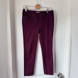 Merona Modern Purple Plum Business Casual Pants Size 4